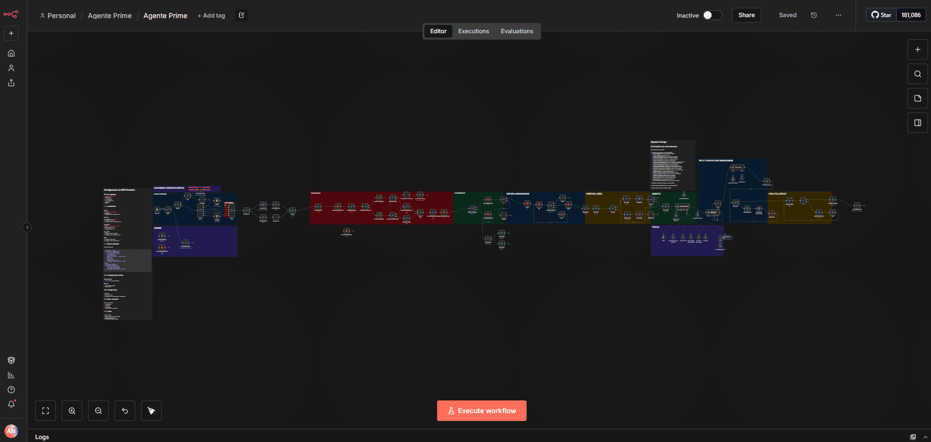 Fluxo do Agente Principal