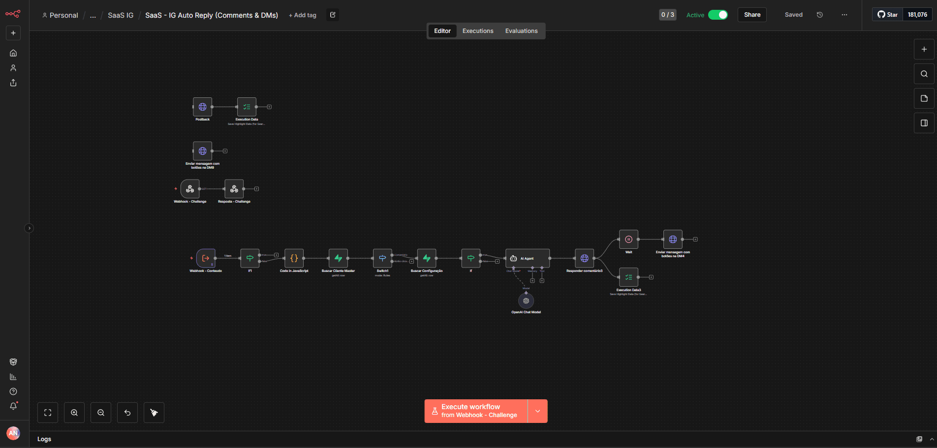 Automação de Comentários